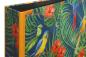 Preview: File folders with colorful macaws, palm leaves and red hibiscus flowers